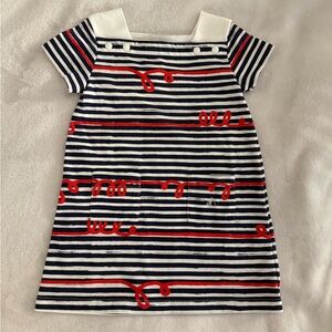 Petit Bateau nautical dress 12 MO NWT